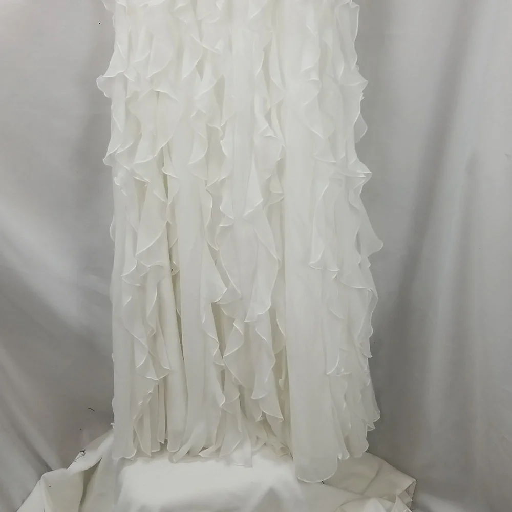 White House Black Market Tiered Waterfall Gown NWT - Picture 12 of 13